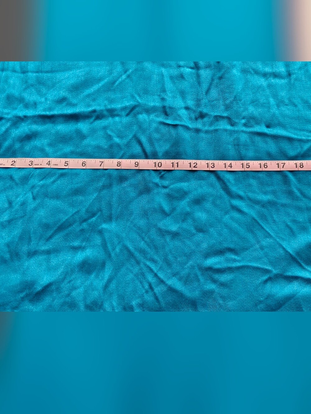 Source Unknown Teal Fabric Panel